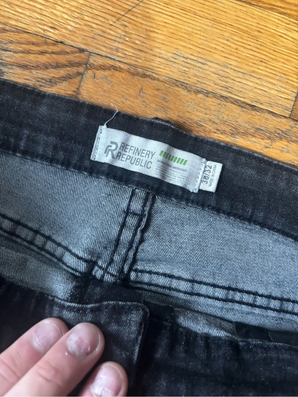 Rick Owens Black Slim Straight Distressed Jeans